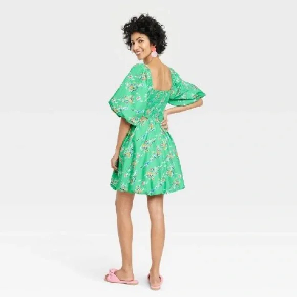 hoco a line dress Bubble Jacquard A-Line Dress – Rosegate main image 0
